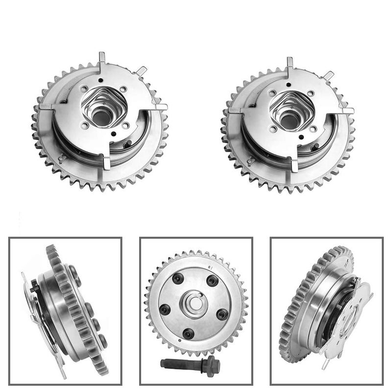 Surwit Camshaft Drive Variable Camshaft Timing Kit 3R2Z-6A257-DA for F'-ord Expedition F'150 F250 F350 Lincoln Mark LT Navigator 5.4L 3V Triton 2004-2013, with Phasers Sprockets Tensioners Guides Chains - Image 4
